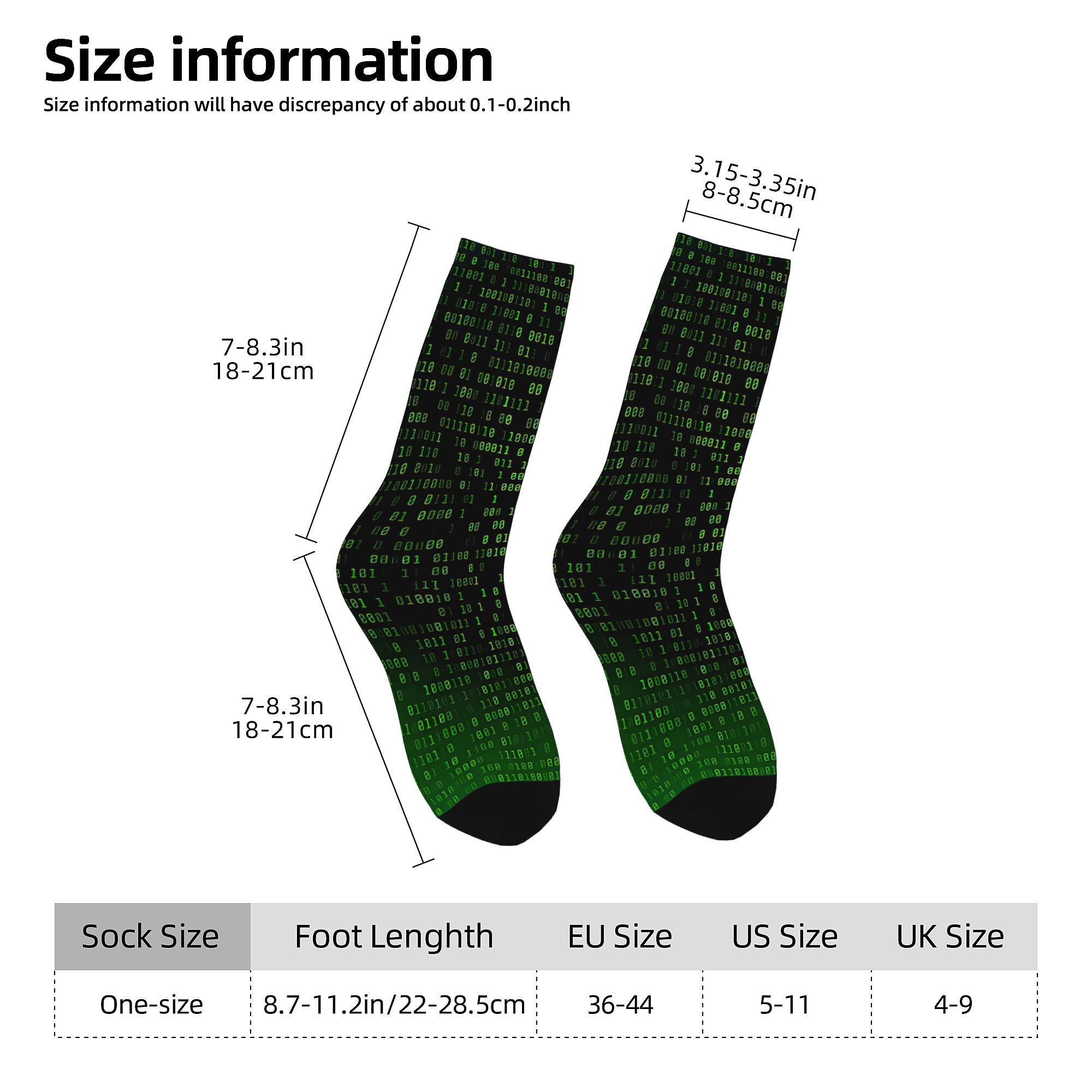 A Sock Featuring a Printed Design, Suitable for Linux And Python Coding Enthusiasts.