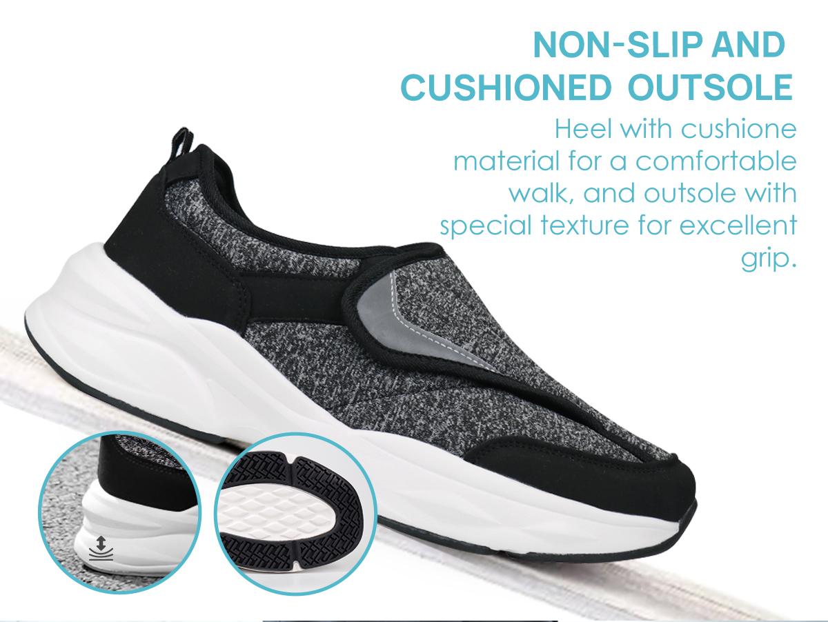 Ortho+rest Men Diabetic Shoes Swollen Feet Diabetes Walking Shoes Arch Support Orthopedic Sneakers Men's Casual