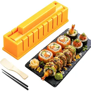 Sushi Maker – DIY Sushi Making Kit with Chopsticks, Thickened & Extended Sushi Mold Design for Easy Low-Fat Round Rolls, Perfect for Family, Parties & Cooking Classes, Ideal Gift for Food Lovers
