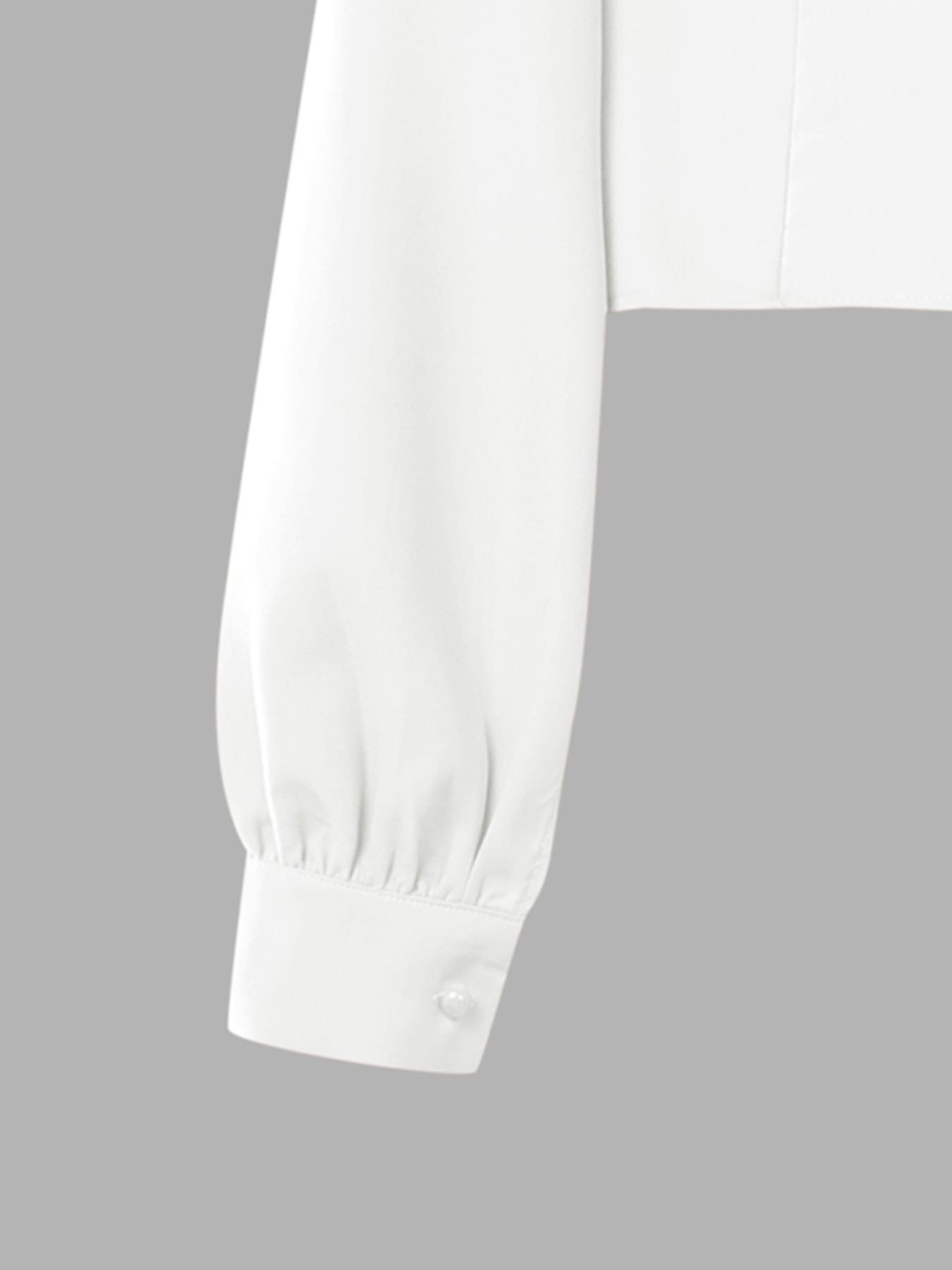 Women's Casual Two-Piece Set, Round Neck Long Sleeve Top & High Waist Wide Leg Pants, Office Style for Daily Wear