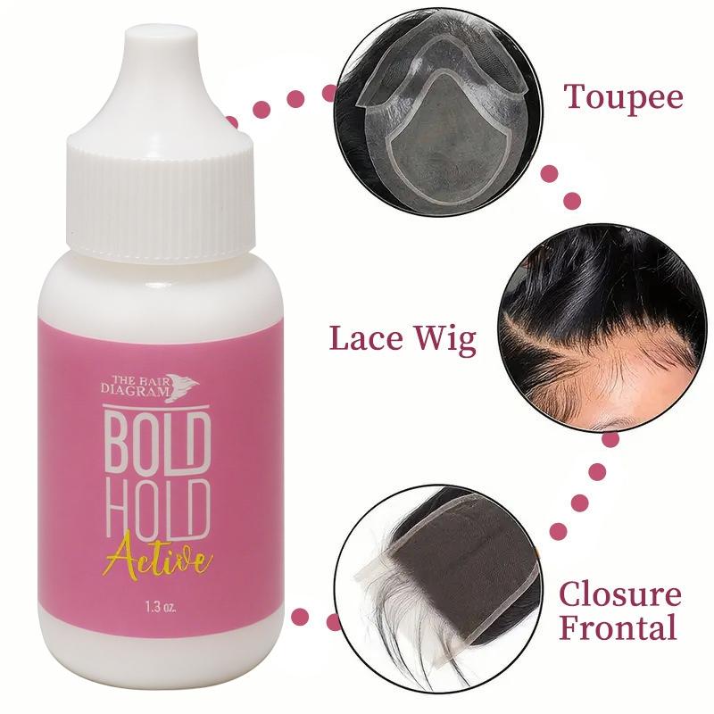 38ML Lace Wig Glue Waterproof Adhesive Water Based Formula Gentle Non-Irritating Quick Drying Strong Hold for Men and Women