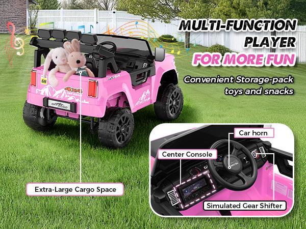 Hikole XL 24V 2-Seater Ride On Truck for Big Kids – 4WD Electric Car w/ Remote, Lights, Music & Storage,Christmas Gifts for Kids 2025 Hikole XL 24V 2-Seater Ride On Truck for Big Kids – 4WD Electric Car w/ Remote, Lights, Music & Storage,Christmas Gifts for Kids 2025