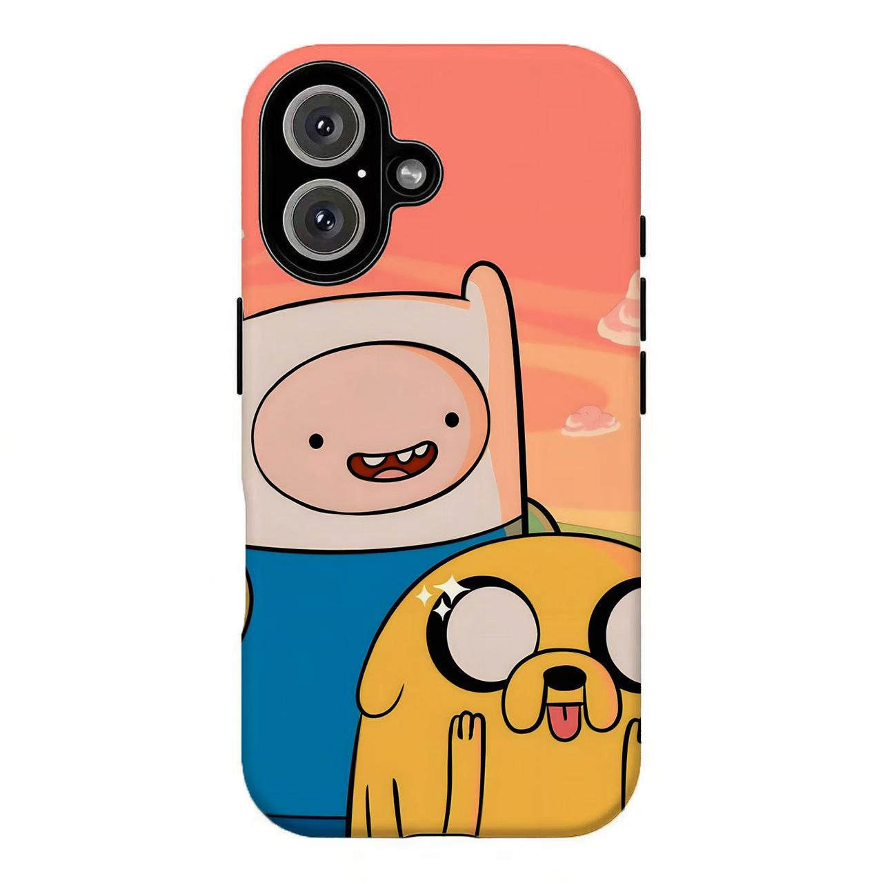 FL-Adventure Tim3 Cartoon Aesthetic Cover,90s Nostalgic Cartoon Tough Case For iPhone 11 12 13 14 15 16 17 Air Pro Max for Samsung S26 S25 S24 S23 S22 S21 Case,Gift for her/him/fans