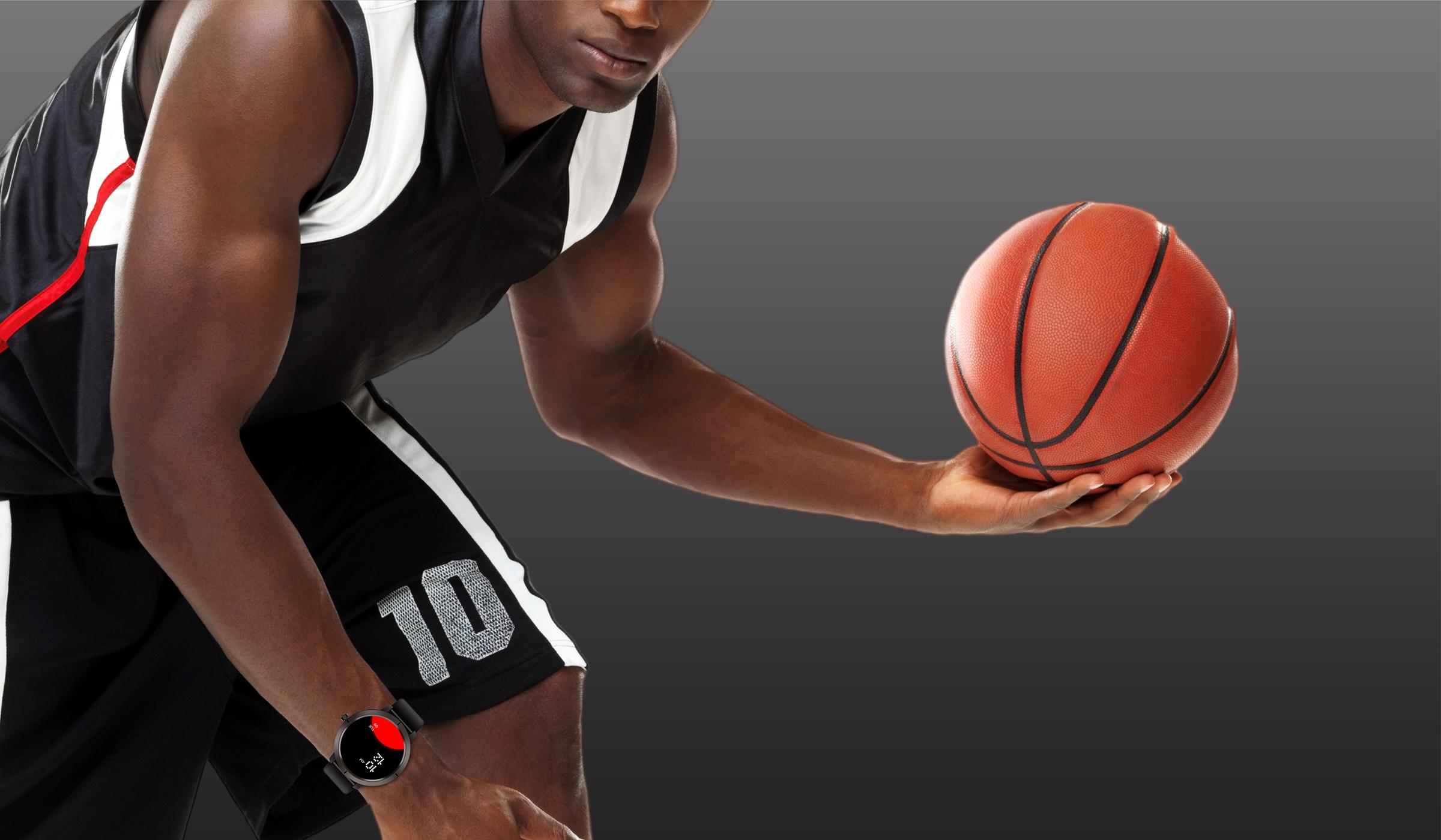 DM76 GPS Sport Smart Watch 1.32 Inch AMOLED HD Round Display 170+ Sports Modes 5ATM Water Resistant Heart Rate Tracking for Outdoor Running and Daily Wear