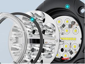 Nilight Flush Mount LED Light Pods 2PCS 5 Inch 36W Upgraded Spot Flood Combo Beam Round Driving Light Fog light LED Work Light Backup Light Bumper lights for Offroad 4x4 Truck SUV Vehicle dealsforyoudays