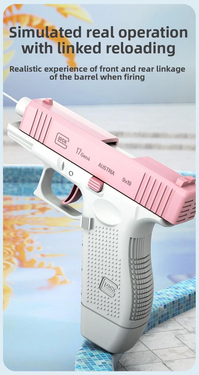 M1911 Water Gun Pistol Huge Capacity LeakProof Long Range Summer Blaster for Kids Adults Beach Pool Outdoor Water Fight Toy Game