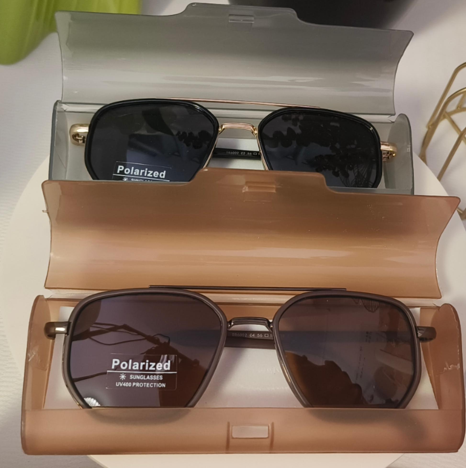 TR90 Frame Polarized Aviator Sunglasses Tangle-Free Driving Shades TACLOFT Polarized Sunglasses Men TR90 Square Frame  main image 4