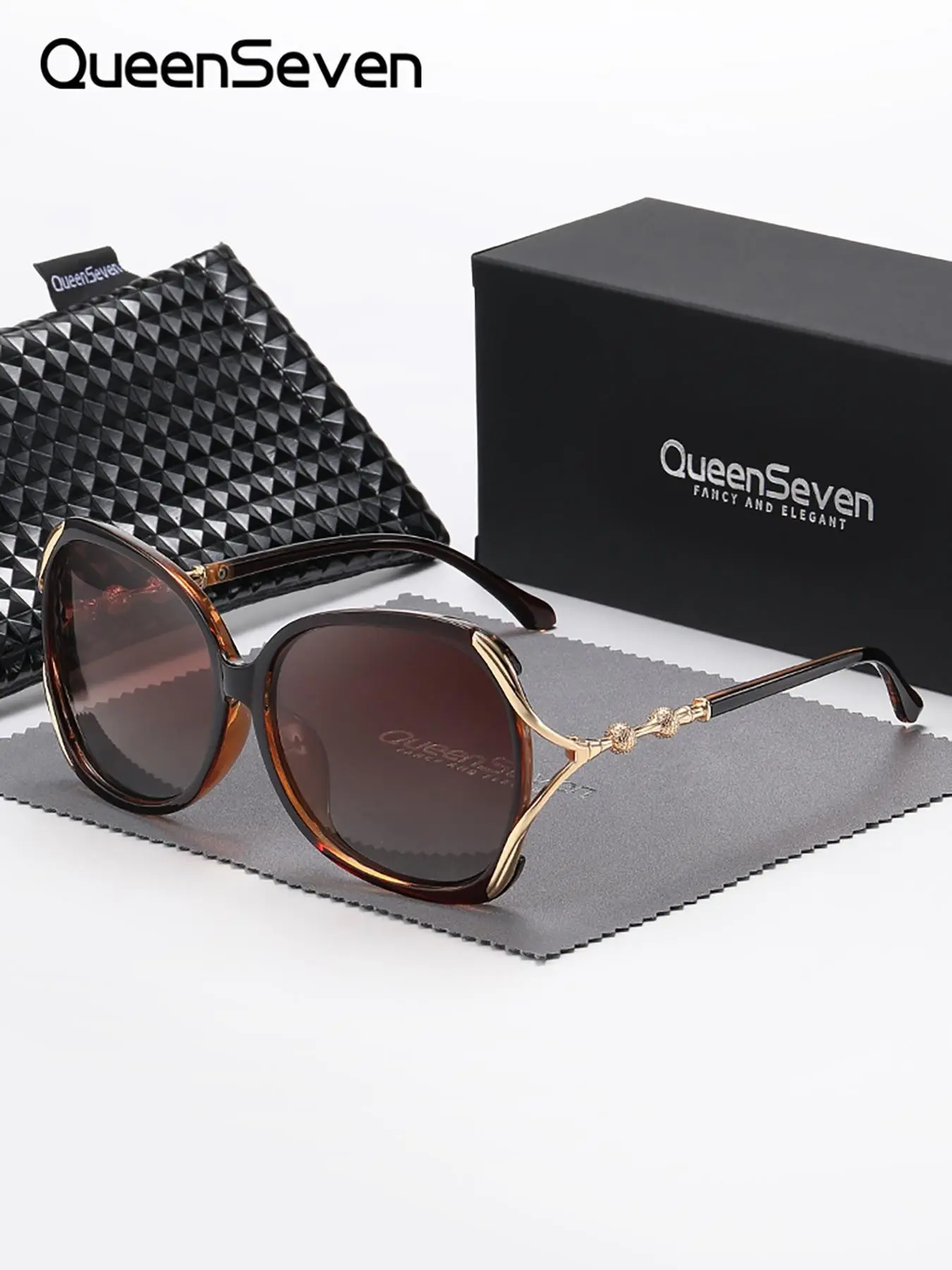 Queenseven 1 Piece Unisex Full Frame Sunglasses，Oversize Frame Sunglasses UV400 For Party, Uv Protective Sunglasses