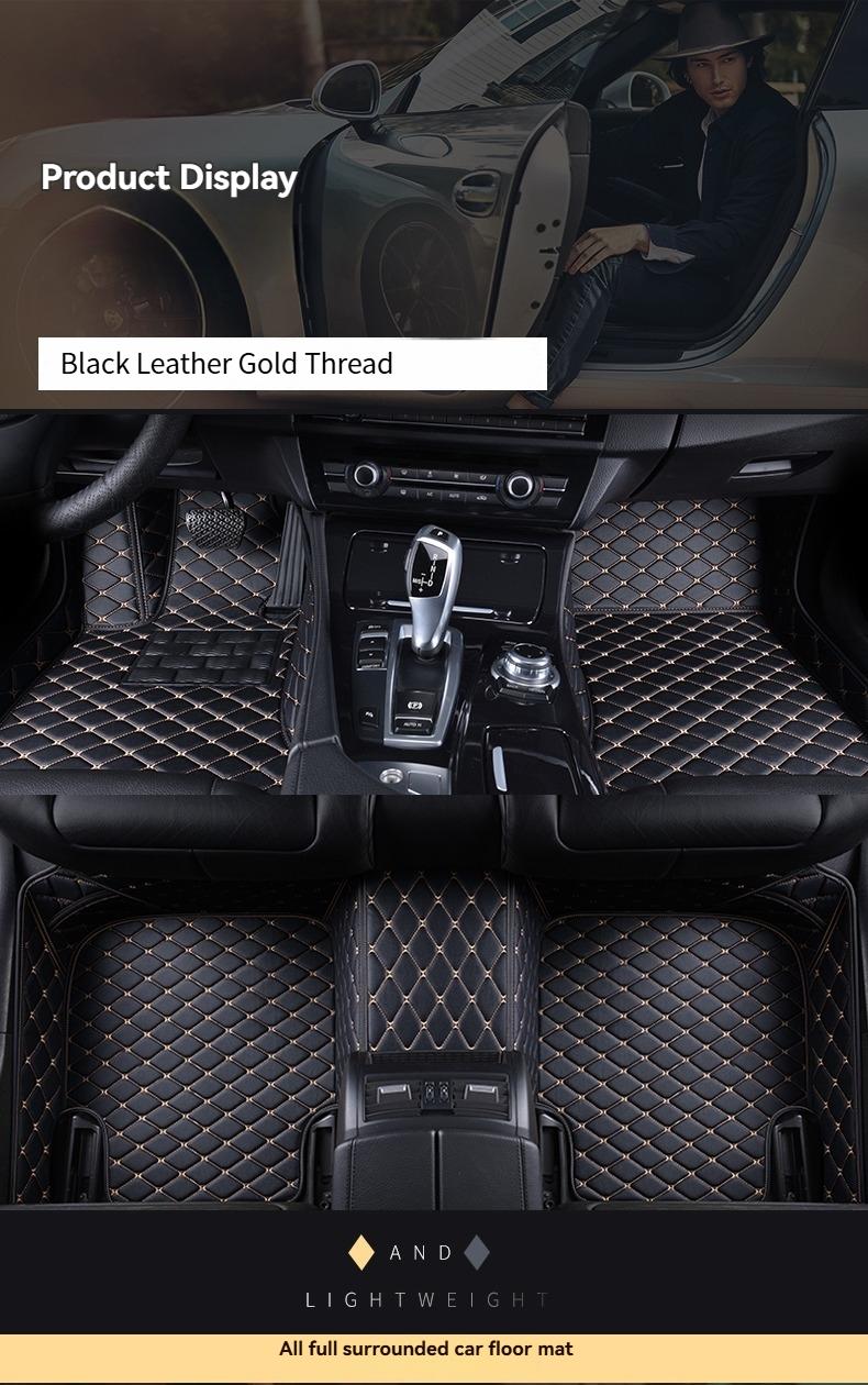For 2010 Lincoln MKS Custom-Fit Full Coverage Car Floor Mats Easy-Clean Carpet-Style Floor Mats