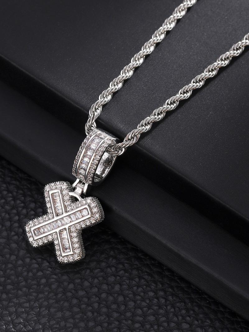 Zircon letter pendant necklace, party fashion jewelry, everyday outfit accessory, trendy and versatile exquisite birthday gift jewelry, letter necklace, name initial necklace, daily jewelry match