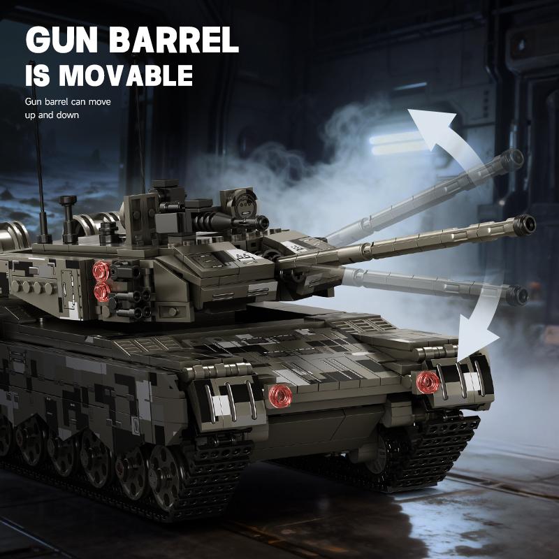 1068pcs Main Battle Tank 99a Building Toy Set, High Difficulty Model Kit for Adults Boys, Perfect Halloween Christmas Gift