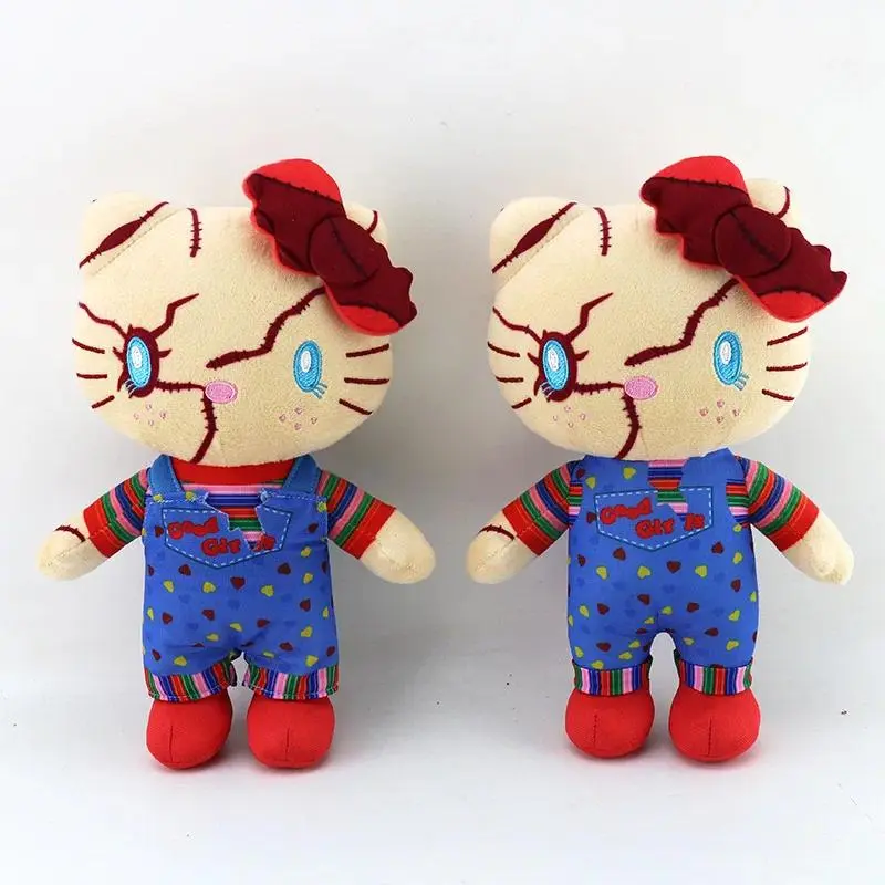 2026  Cute Halloween Creative Plush Toy Clown Resurrection Ghost Baby Chacy Chucky Plush Doll Kids Birthday Gift