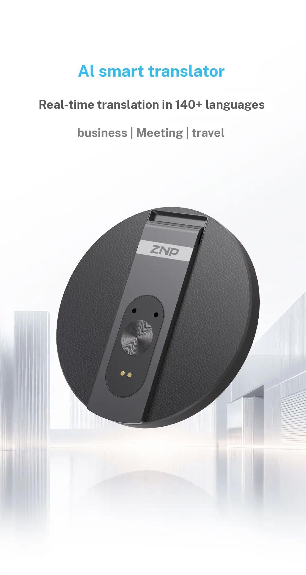 AI Translator Voice Recorder Note Recorder, Translation 146+ languages with Real time Translation, Magnetic Phone Holder, Supports Video and Voice Call Translation, Travel Socializing Lectures Meetings Interviews