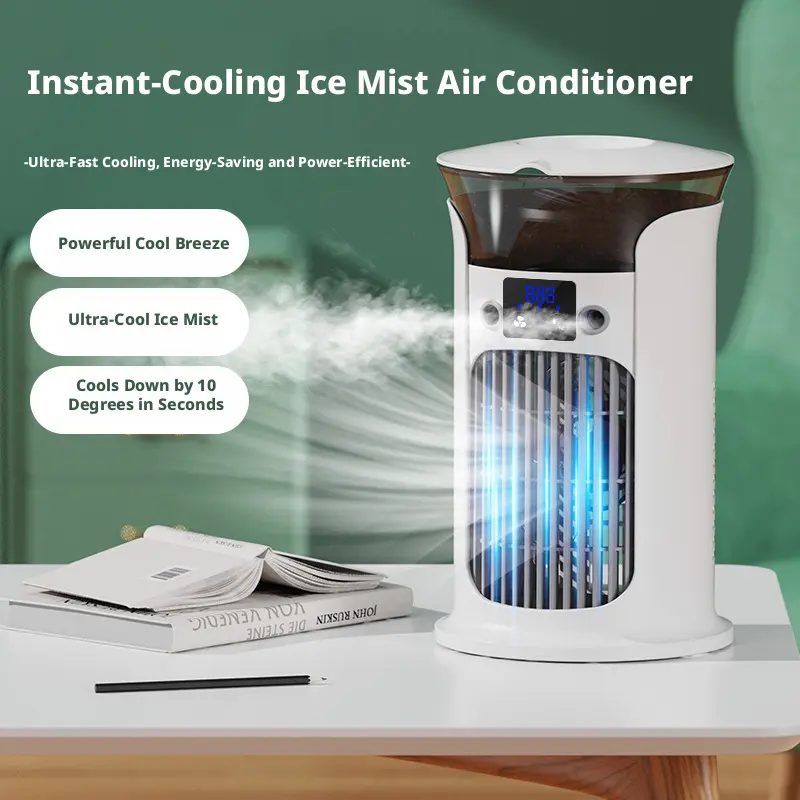 New USB Portable Mini Silent Spray Fan Suitable for Home, Office, Bedroom, and Desktop
