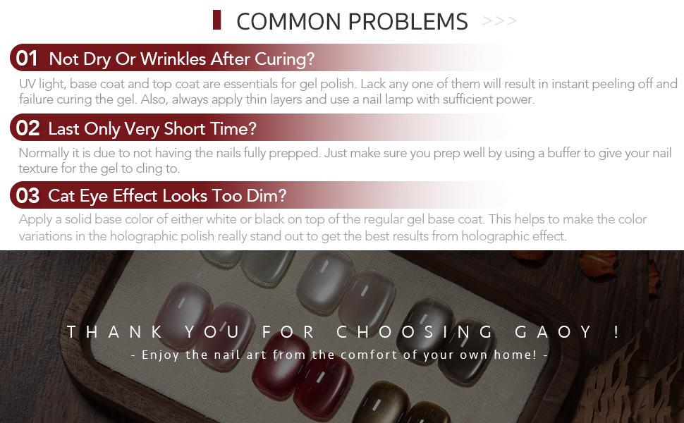 GAOY Maple Twilight Glitter Cat Eye Polish Set with Magnet, 6 Retro Maillard Sparkling Shades, Crystal Holographic Nail Art, Long Lasting Gel for Home & Salon Manicure