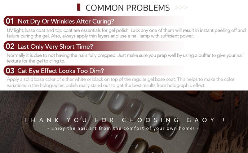 GAOY Maple Twilight Glitter Cat Eye Polish Set with Magnet, 6 Retro Maillard Sparkling Shades, Crystal Holographic Nail Art, Long Lasting Gel for Home & Salon Manicure