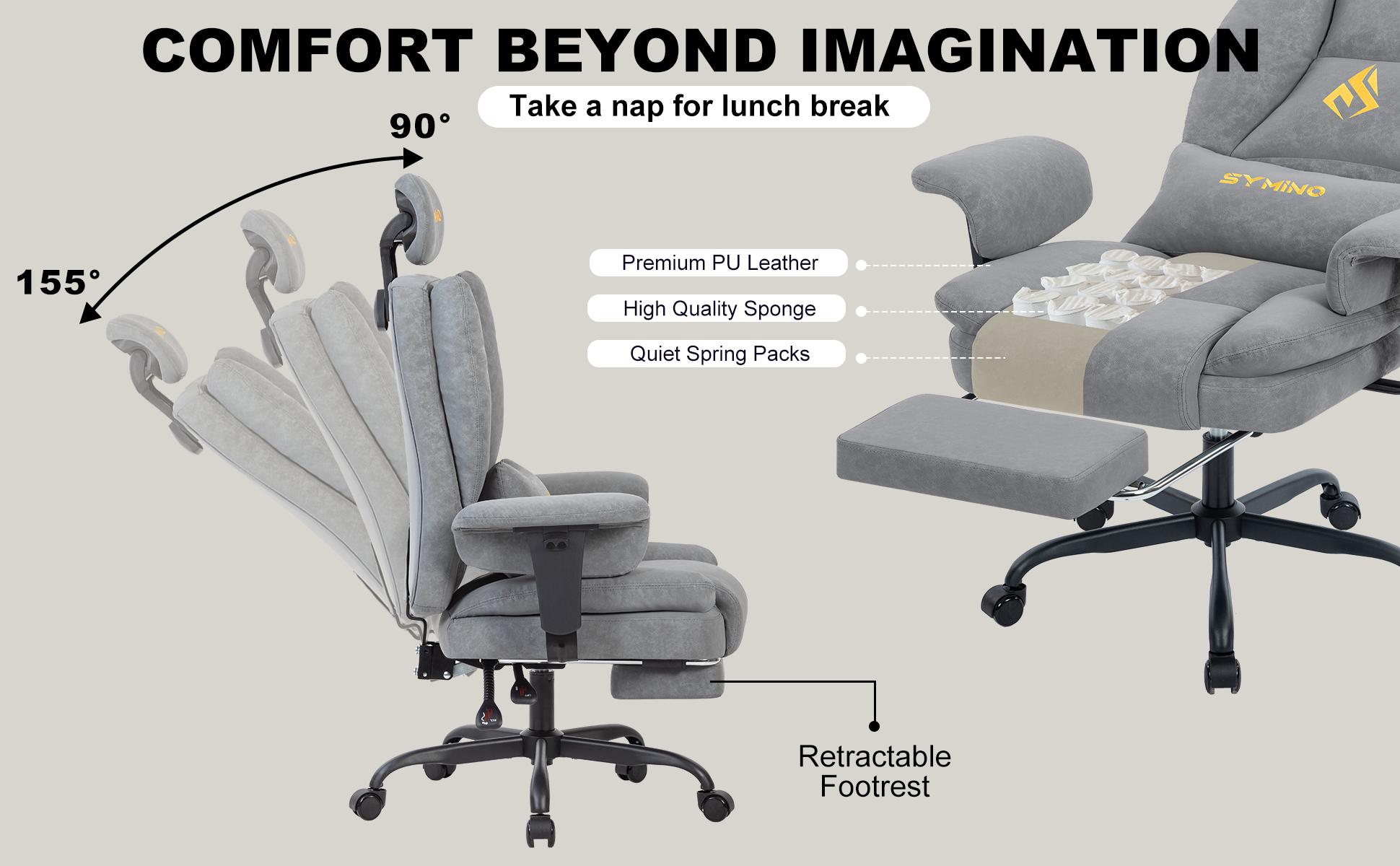 （PU leather）SYMINO sofa gaming chair, gaming chair, ergonomic sofa chair with PU leather