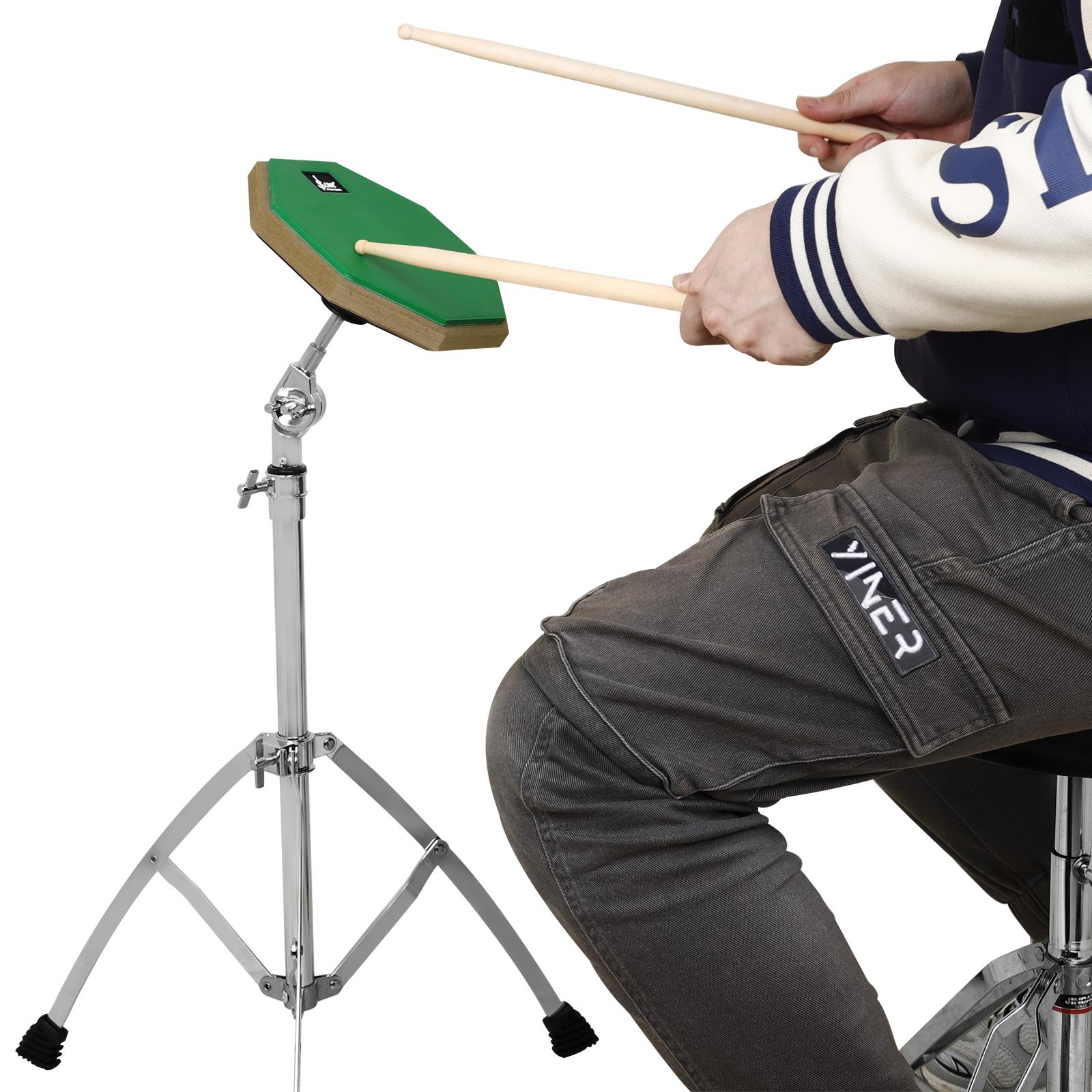 Practice Drum Pad and Drumsticks Set, 8-Inch Mute Drum Pad, Maple Wood 5a Drum Sticks Included, Ideal for Drumming Exercises