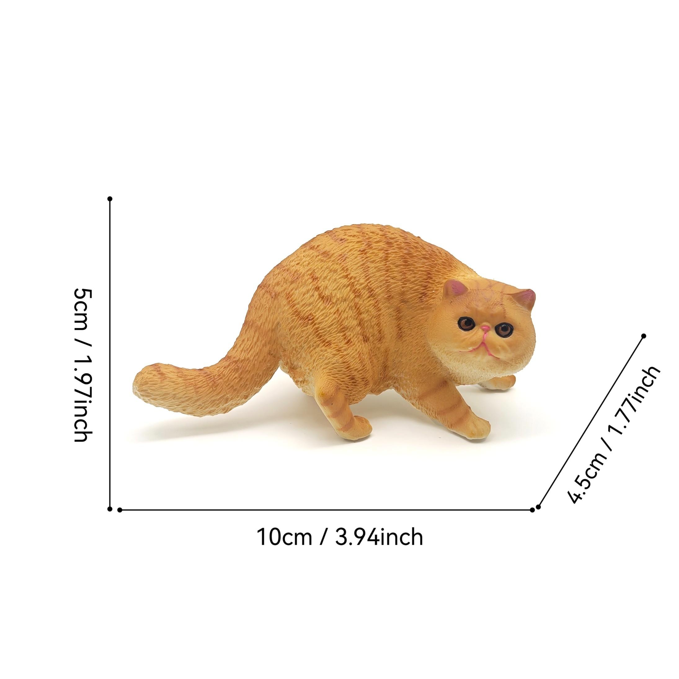 High Precision Cat Sculpture, Realistic PVC Home Decor, Office and Living Room Decoration, Garden Ornament, Desktop Display, Bonsai Decoration