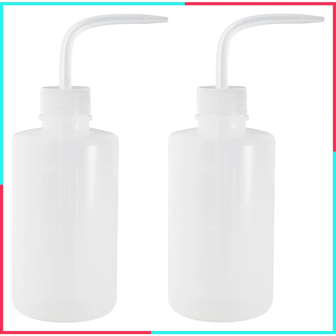 2Pcs 250ml/8oz Plastic Squeeze Wash Bottle, Succulent Watering Can, Plant Watering Squirt Bottle for Indoor Plants & Flowers