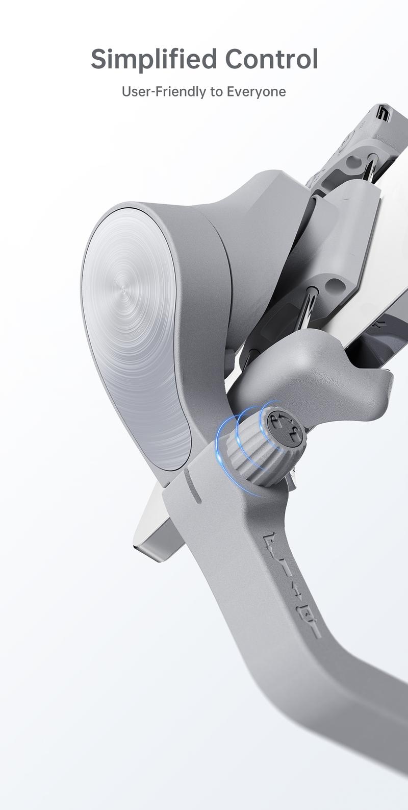 Hohem iSteady XE Kit Gimbal Stabilizer for Smartphone, 3-Axis Gimbal for iPhone 17 series & Android with Magnetic Adjustable Fill Light, Portable & Foldable Stabilizer for Video Recording