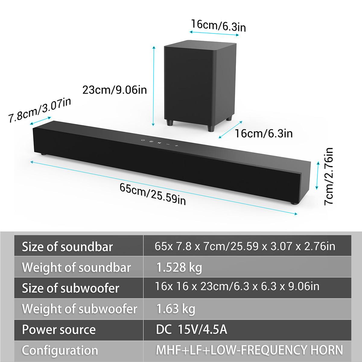 TV Soundbar With Subwoofer Heavy Bass Computer Sound bar Speaker Wireless Home Theater Bluetooth Speaker Black TV Soundbar With Subwoofer Heavy Bass Computer Sound bar Speaker Wireless Home Theater Bluetooth Speaker Black