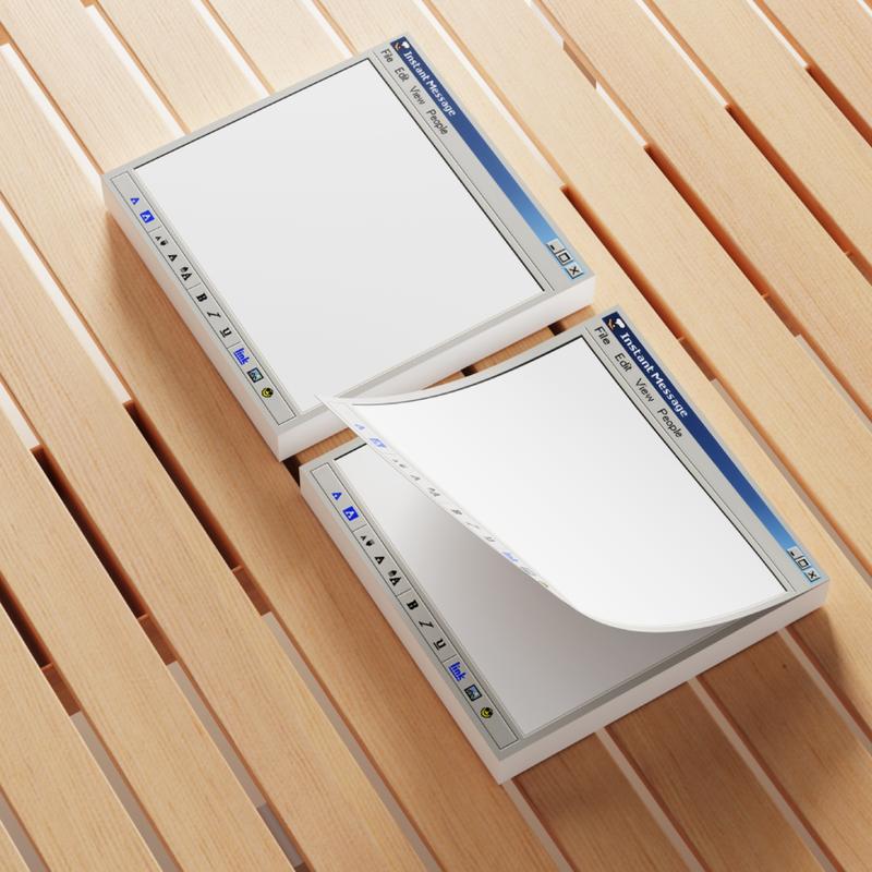 Retro Computer Design Sticky Note, 3 Counts/set Creative Office & School Notepad, Perfect Gift for Students and Teachers, Office Supplies