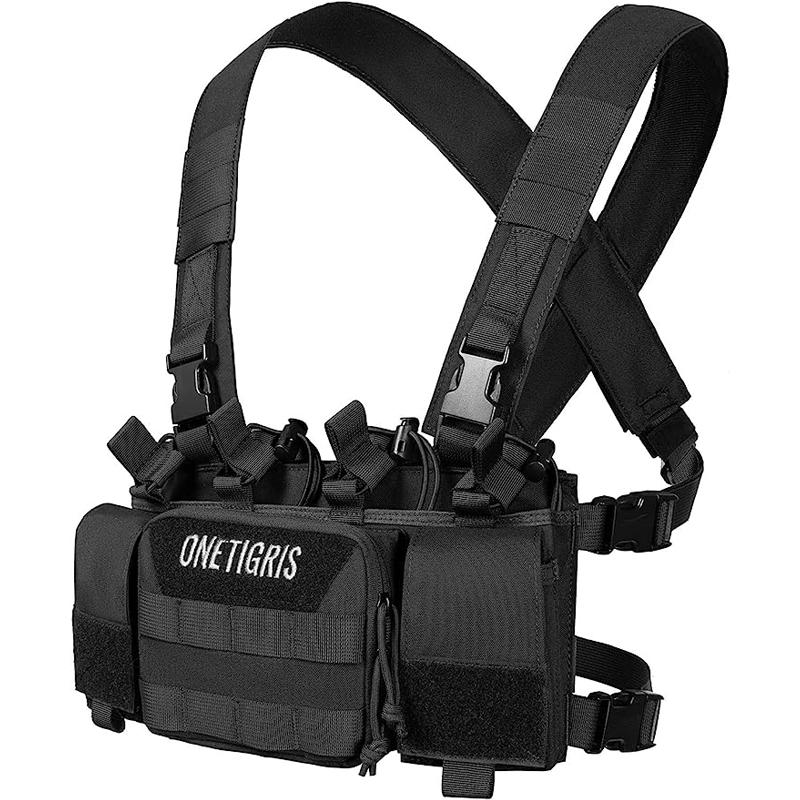ONETIGRIS Chest Rig, MOLLE Chest Rigs Chest Rig Dangler Pouch Utility Admin Pouch IFAK Organizer