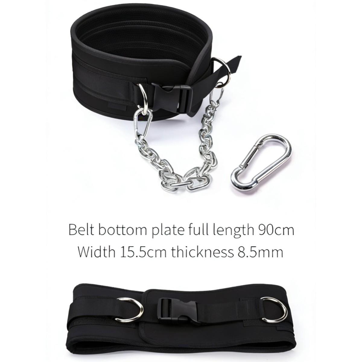 Dip Belt for Weightlifting, Weight Belt with Chain for Pullup, Weight Lifting Belt,Lifting Belt,Powerlifting Gym Belt for Pull Up, Squats, Powerlifting & Deadlift,Dip Belt,Capacity Up to 440 LBS,Waist Adjustable,Deadlifts & Added Weight Training