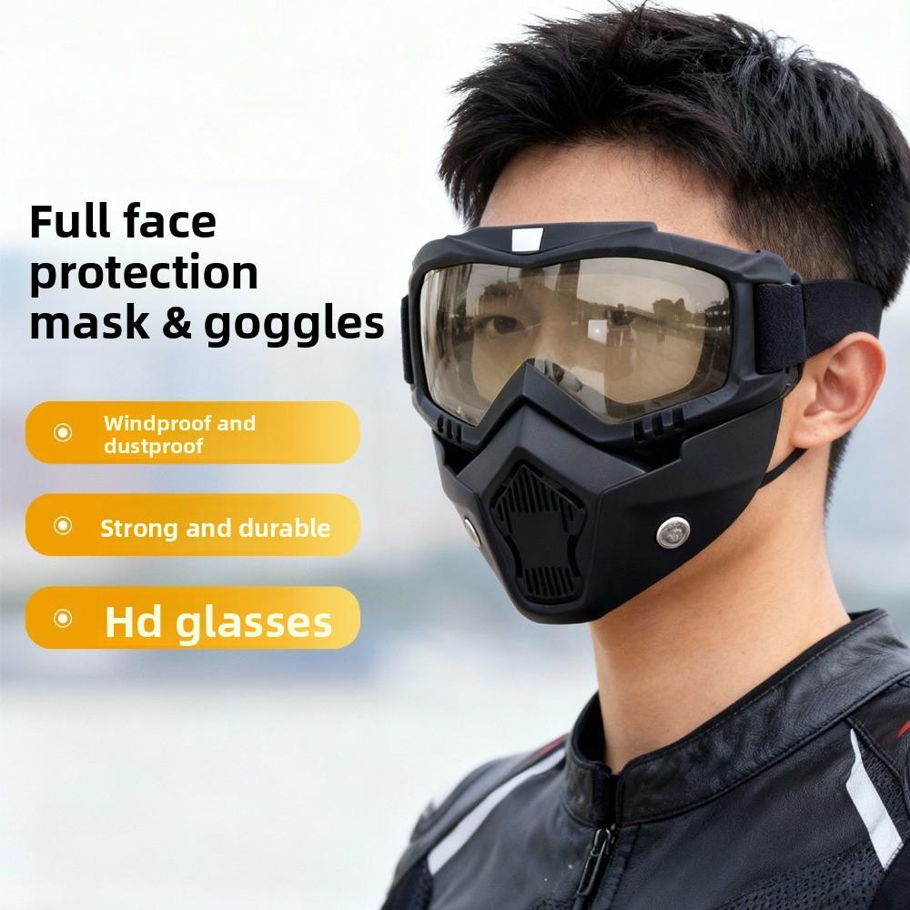 Portable comprehensive protective face mask, integrated anti fog ...