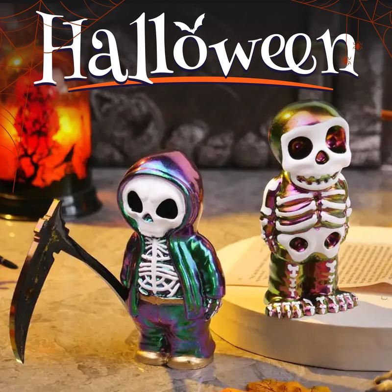 Grim Reaper Skull Resin Molds with Scythe,Funny Skull Silicone Molds for Resin, 3D Skeleton Epoxy Resin Molds for DIY Halloween Decorations & Gothic Spooky Figurine,Gifts