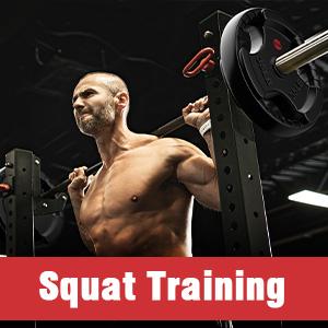 Bearbro  Weight Plates 2 Inch Rubber Coated Olympic Weight Plate for Strength Training & Weightlifting in Home Gym, Solid Cast Iron Bumper Plates for Barbell