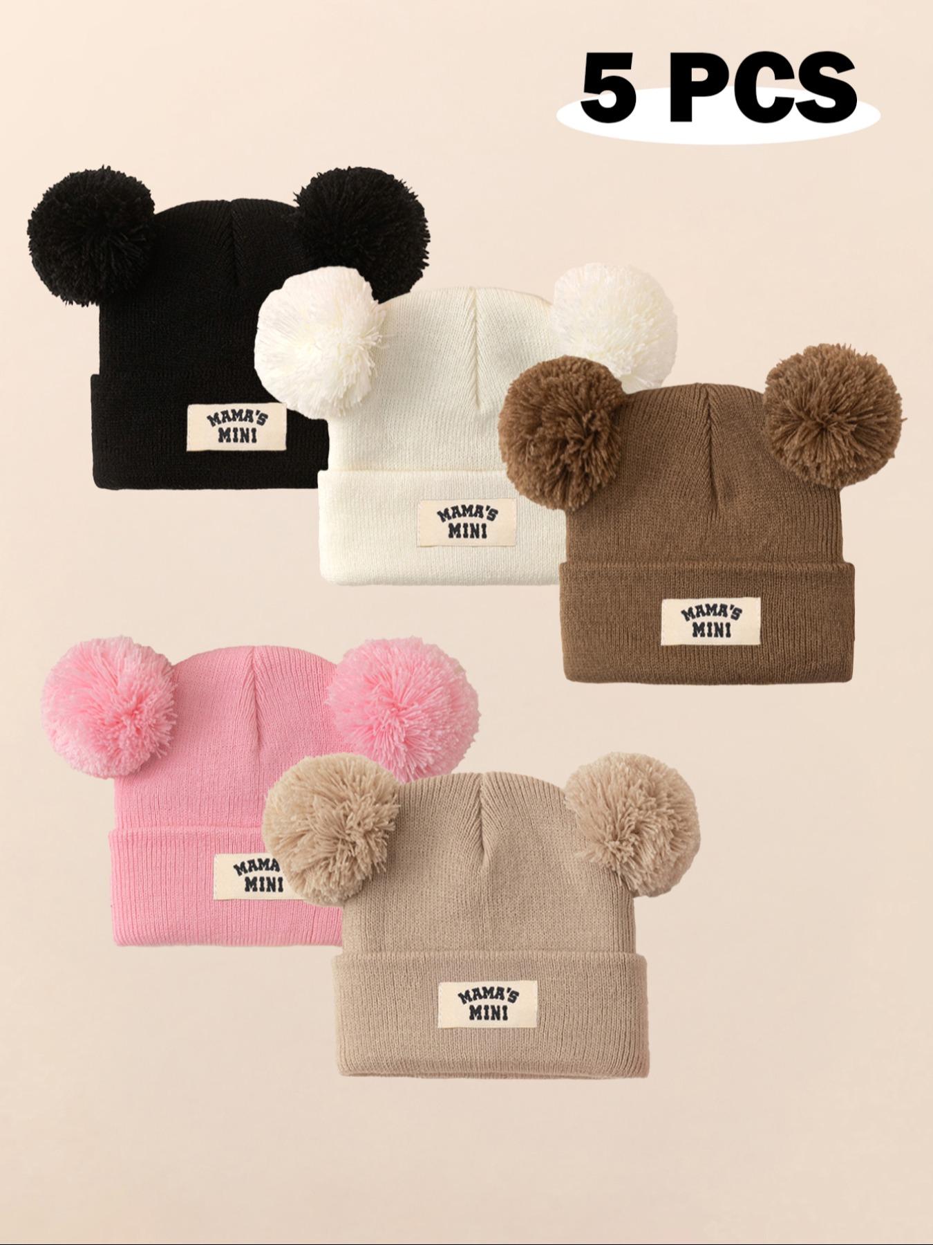 Newborn Knit Hat for Babies 1-3 Years Old, Casual Style Winter Beanie, Knitting Beanie, Warm Outdoor Use, Daily Commute Essential