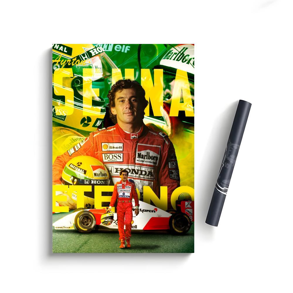 A-Ayrton S-Senna Classic Poster Bedroom Home Decor Art Poster Perfect Gift for Family and Friends