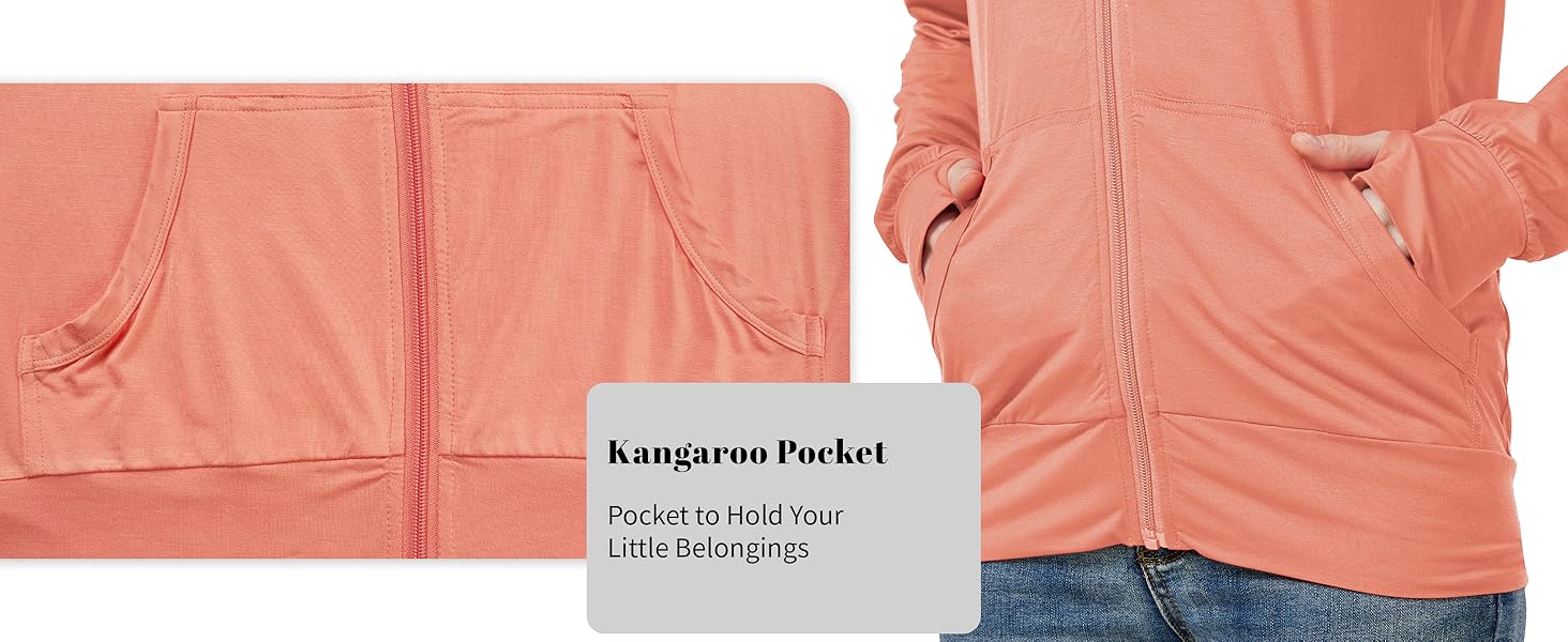 LETAOTAO Womens' Lightweight Zip Up Hoodies Stretch Thin Summer Jackets For Women