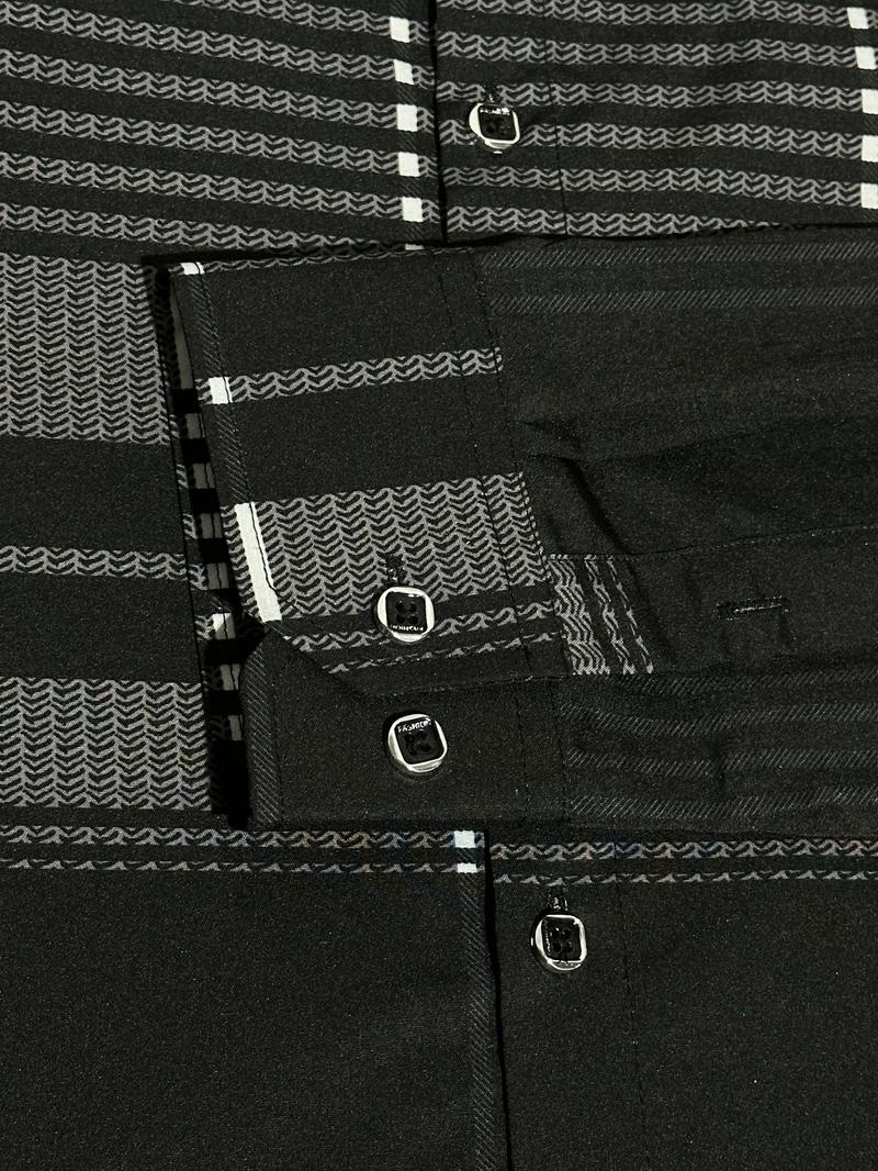 Men's Long Sleeve Casual Shirt, Fashionable Simple Design, Ideal for Dates & Social Events, Perfect Choice for Spring Summer Fall Cs5861