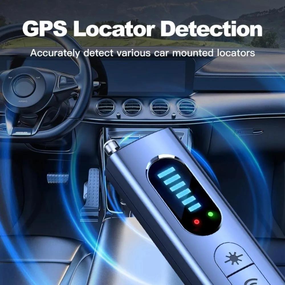Portable Anti Spy Detector: Full-Band Wireless Signal Alarm, GPS Tracker Detector, RF Scanner, Hidden Camera Finder. Compact & Multi-Functional for Office, Car, Home Security. Professional-Grade Bug Sweeper.