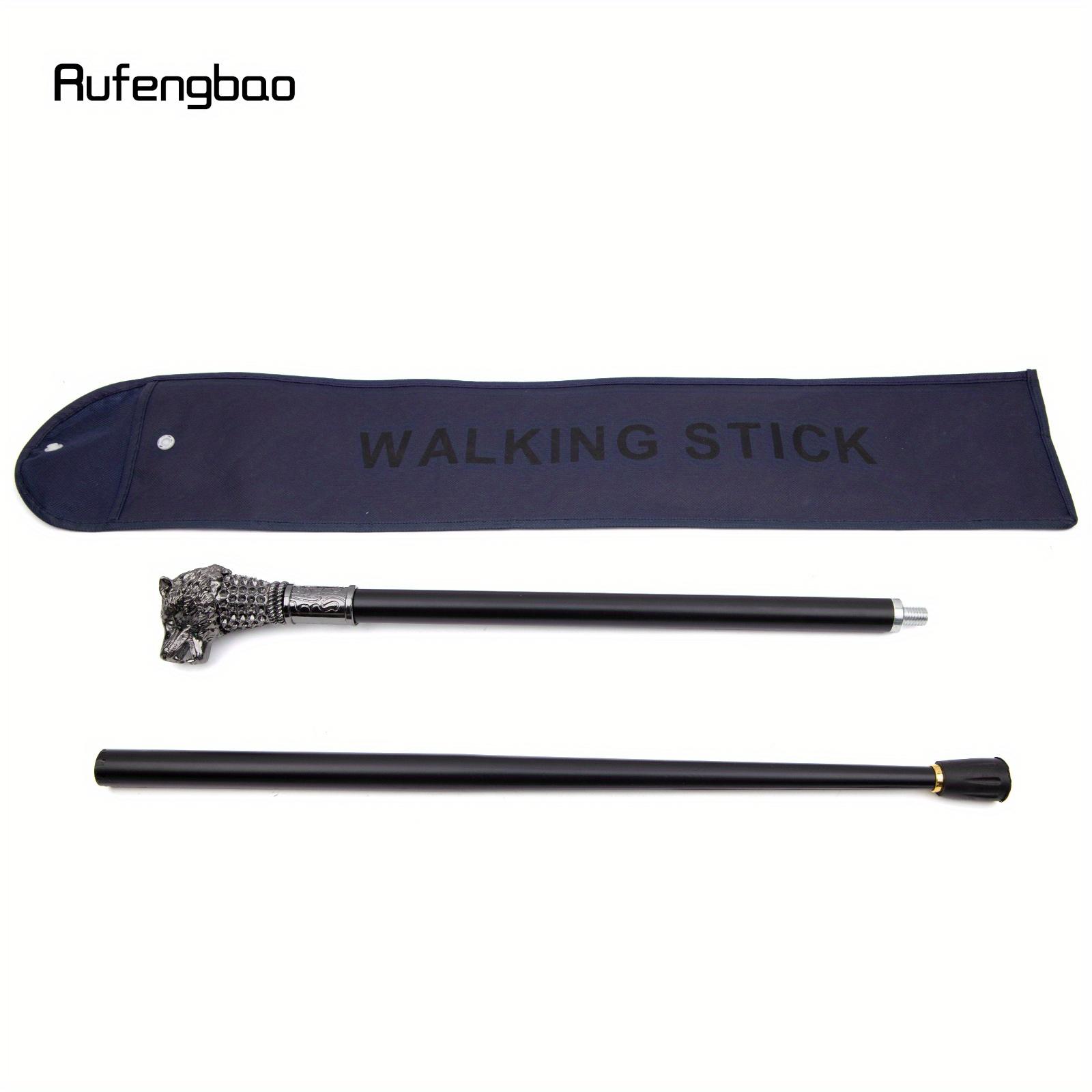 Silver Wolf Fashion Stick Decorative Stick Cospaly Vintage Party Fashionable Cane Crosier 91cm