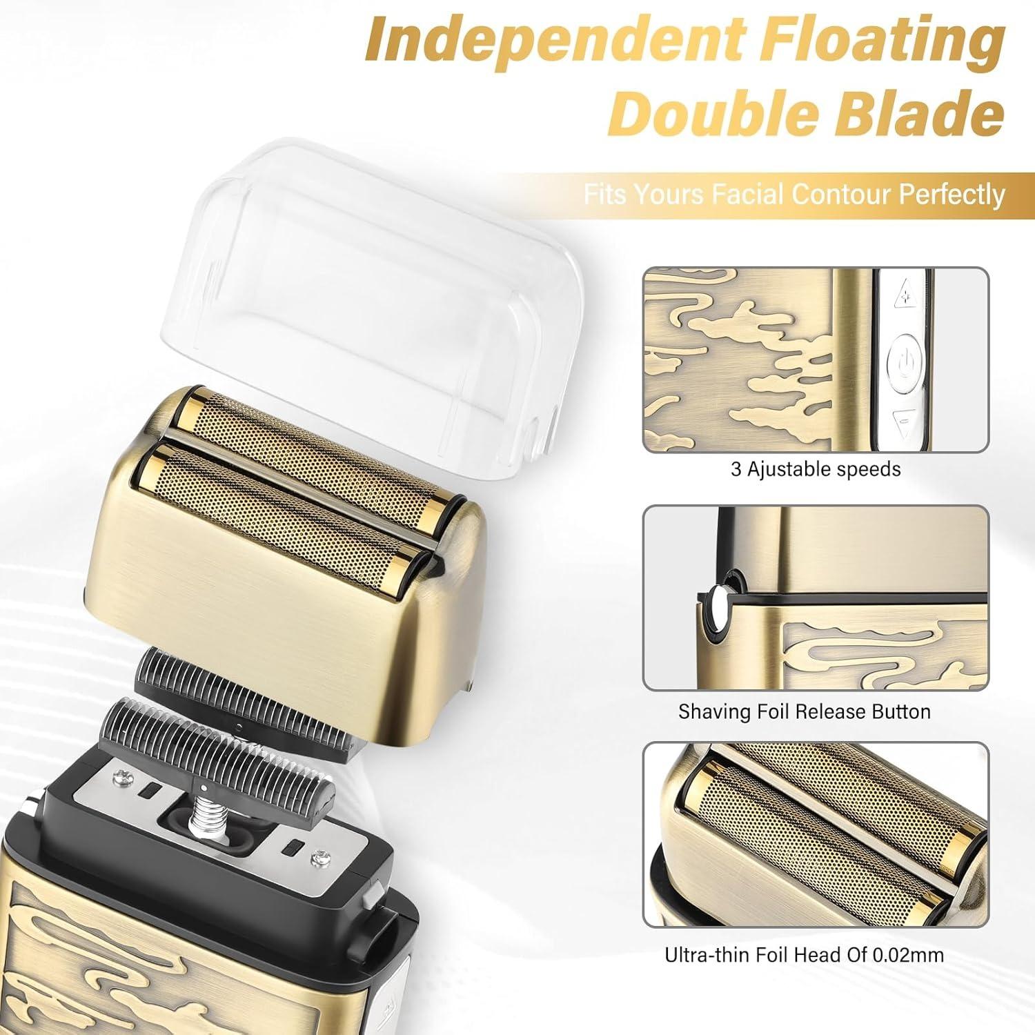 Professional Hair Clipper Kit, 1 Set Electric Hair Trimmer with Limited Comb & Storage Bag & Cleaning Brush, Great for Men Stylists Barber Barbershop, Cordless Hair Clipper