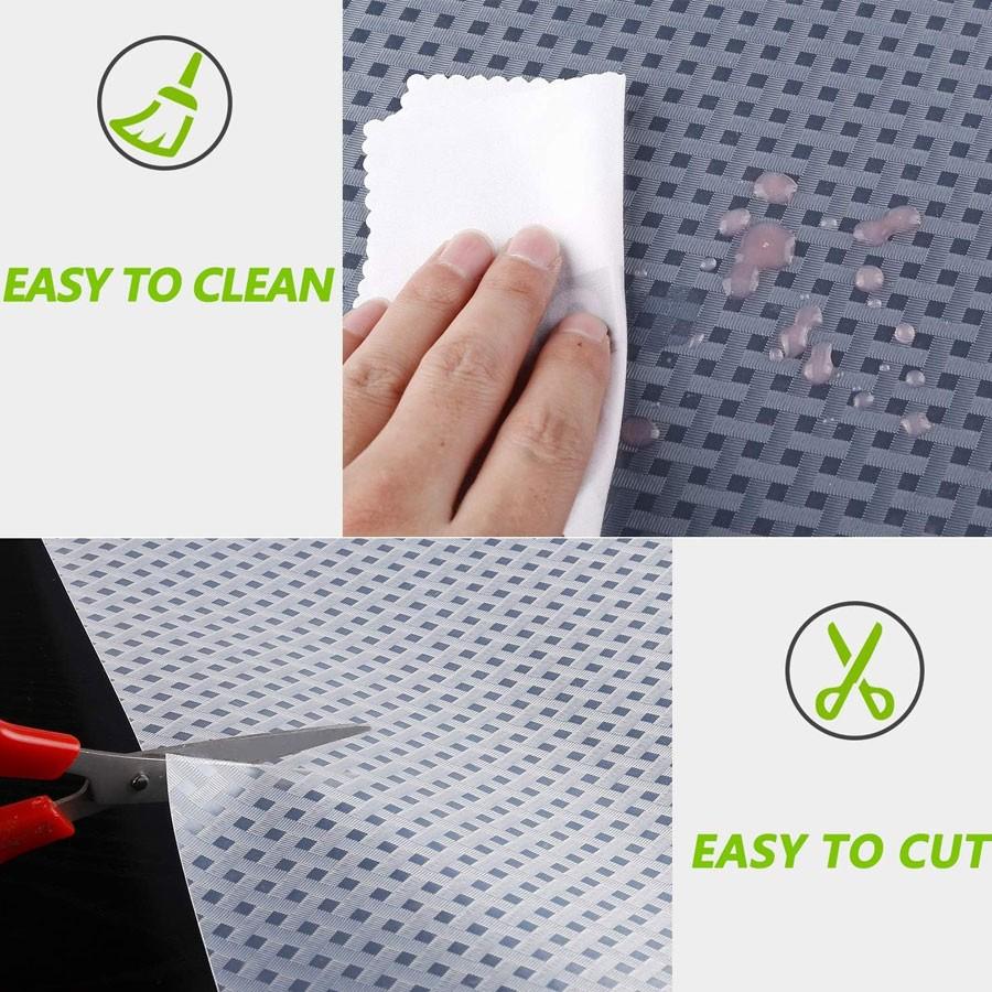 Transparent Washable Cuttable Drawer Liner, Non-Slip Refrigerator Inner Lining, Suitable for Fridge Glass Shelves Cabinets Home Kitchen Supplies