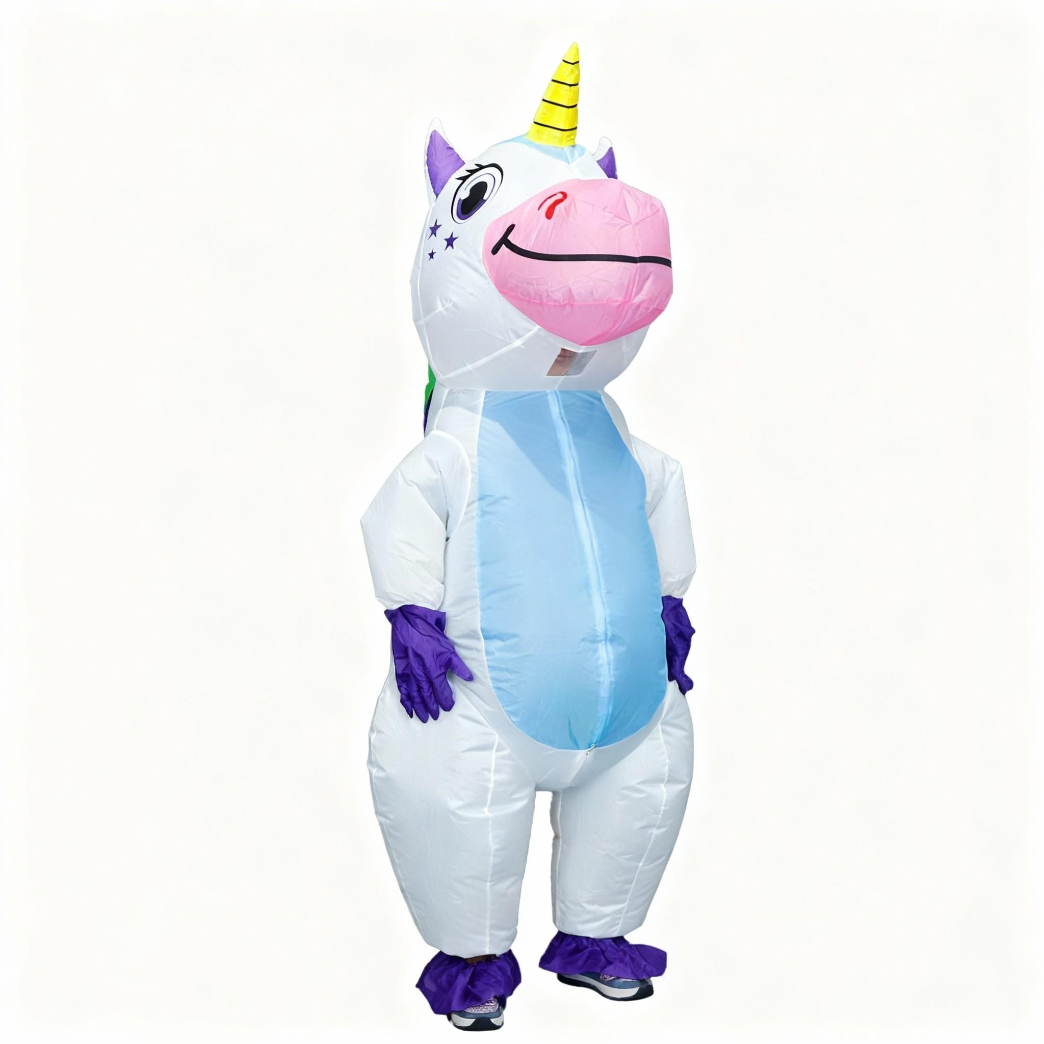 Halloween Inflatable Costume Adult Full Body Unicorn, Festival Theme Role Play Party Dress, Fun Halloween Attire for Adults