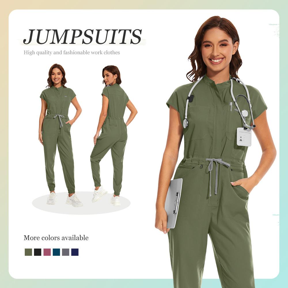 Ladies Doctor Brush Pants Beauty Salon Hand Washing Work Clothes Nursing Home Hand Washing Clothes with Zipper
