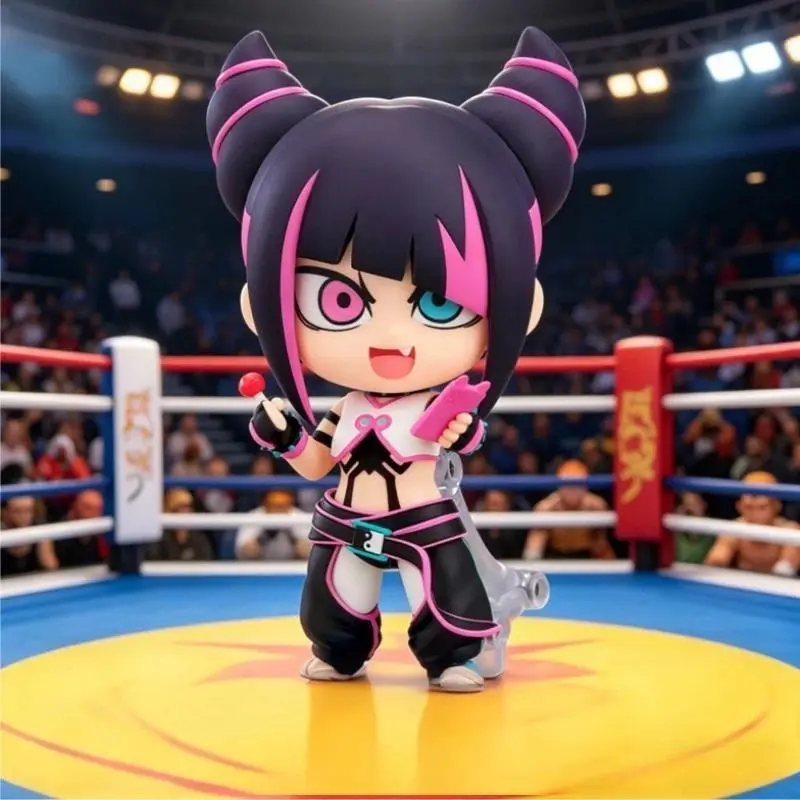 In Stock GSC Street Fighter 6 Nendoroid Juri Q Version Action Figure - Game Anime Gift