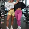 Women's Long Sleeve Loose-Fit Asymmetrical Shoulder T-Shirt, Casual Plaid Pattern, All-Season Wear, Perfect for Fitness & Dance, Loose Fit Streetwear #GLOBAL PICKS