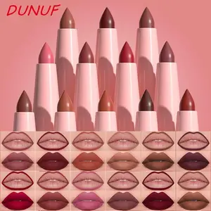12-Piece Velvet Matte Lip Liner Set, Nude Color Base for Versatile Makeup, High Pigment Formula, Long-Lasting, Smudge Proof, Essential Beauty Tool