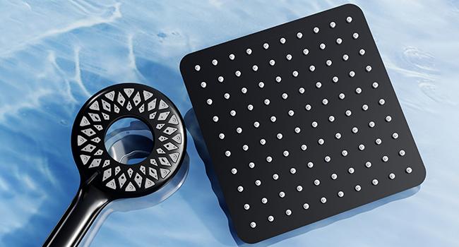 Dual Shower Heads with Handheld Spray Combo Set, Magnetic Filtered Showerhead, Bathroom High Pressure Rainfall Shower Head and Handle Set with Filter for Hard Water, 79" Long Hose