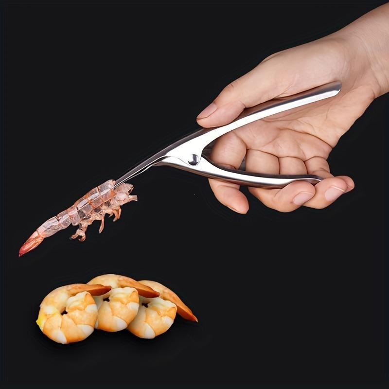 1pc Stainless Steel Shrimp Peeler, Durable Shrimp Shell Remover & Deveiner Tool, Easy to Use Kitchen Gadget to Peel Shrimp & Remove Shrimp Veins Efficiently, Ideal for Seafood Lovers & Home Cooking, Kitchen Utensils Gadgets