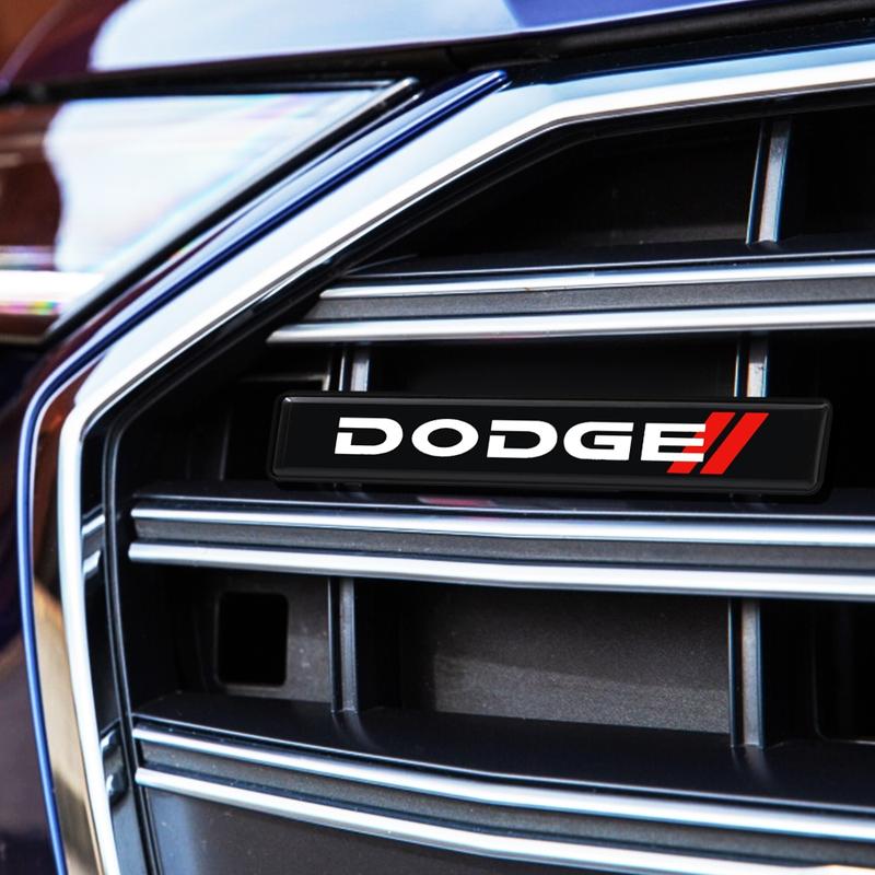 Car LED Front Grille Emblem Light, Compatible with Dodge Challenger Charger RAM Durango, Automotive Accessories, Vehicle Exterior Decoration, Stylish Car Decoration, Car Decal