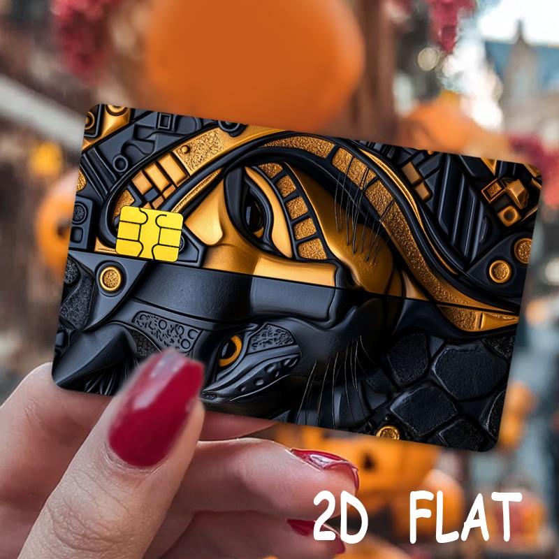 Credit Card Stickers 2 Pack, Ultra-Thin Waterproof Scratch-Resistant, Customizable Bank Card Decals, Durable, Adult Use, Perfect Holiday Gift