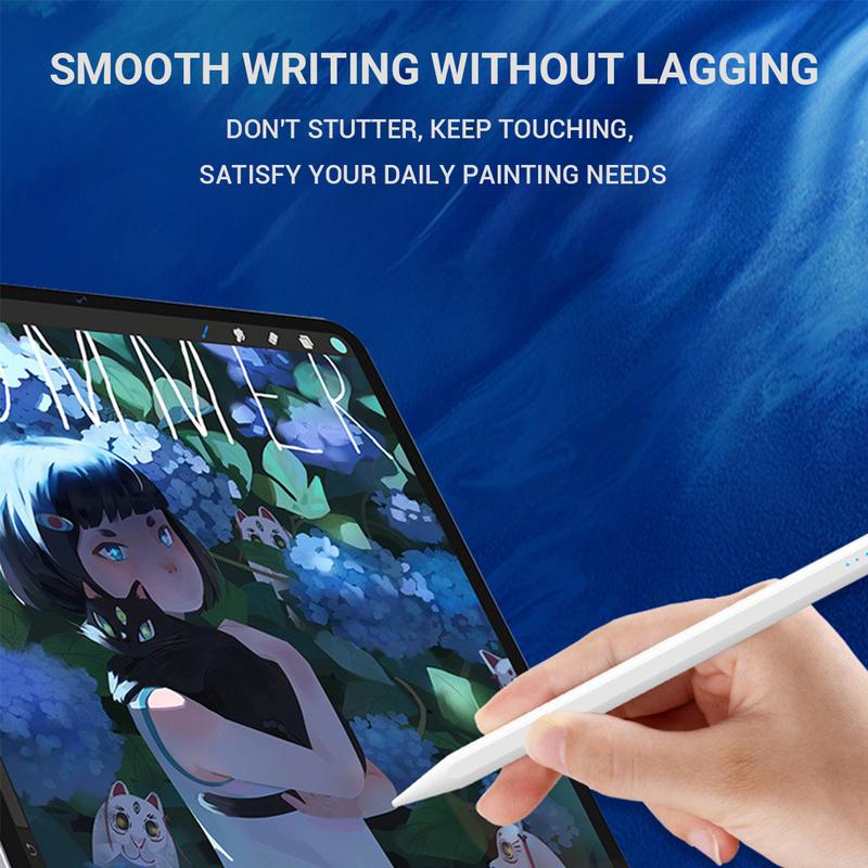 Active Stylus Pen for Touch Screens Rechargeable Tablet Pen, Tip Magnetic iPad Pencil Stylus, Suitable foriPad/Pro/Air/Mini/iPhone and Some Smartphone Devices